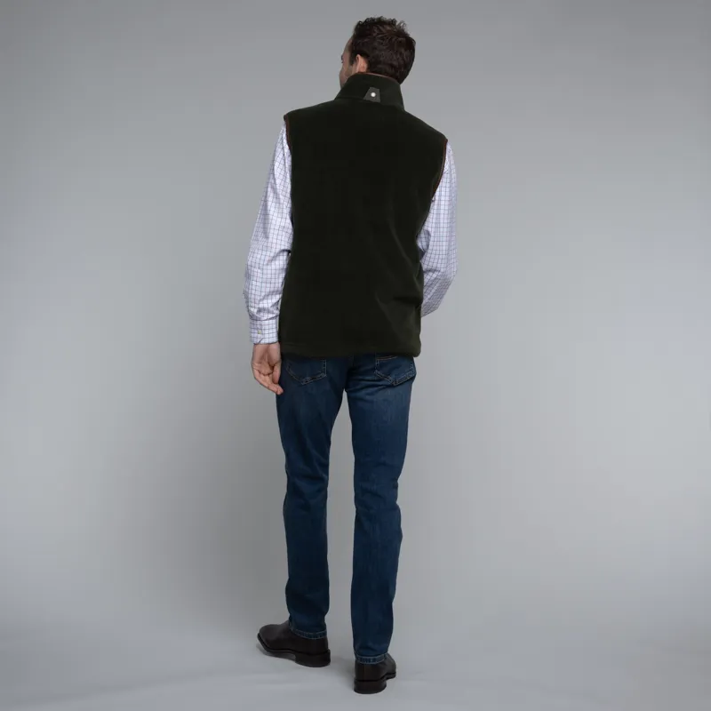 Schoffel Oakham Fleece Gilet Dark Olive-1